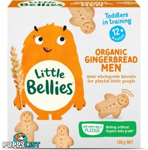 Little Bellies Organic Gingerbread Men 130g - Little Bellies - 9337824002752