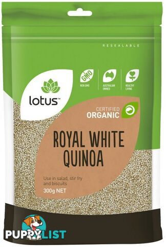 Lotus Organic White Quinoa Grain 300gm - Lotus - 9317127638452