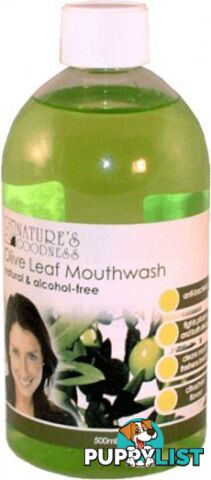 Natures Goodness Olive Leaf Mouthwash 500ml - Natures Goodness - 9311968111709