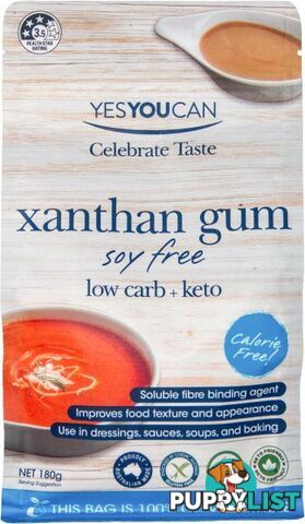 YesYouCan Xanthan Gum-Soy Free  180g - YesYouCan - 9328987006015