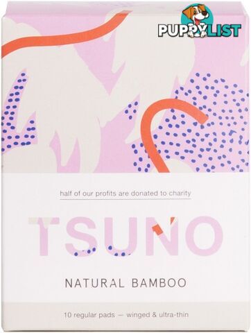 Tsuno Natural Bamboo 10 Regular Pads - Winged & Ultra Thin - Tsuno - 9369999309831