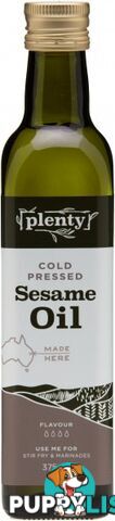 Plenty Cold Pressed Sesame Oil 375ml - Plenty - 9311964003336