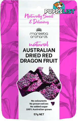 Mareeba Orchards Natural Australian Dried Red Dragon Fruit 57g - Mareeba Orchards - 9369998324071