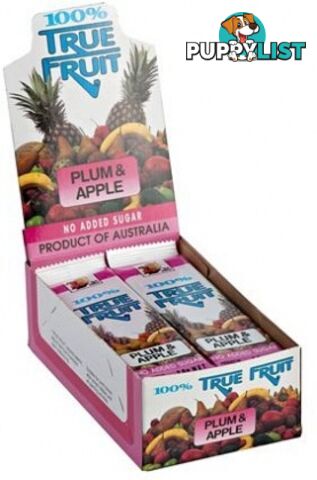 Sun Valley Plum & Apple Fruit Strips 30 x 20g - Sun Valley 100% True Fruit - 9312331002051