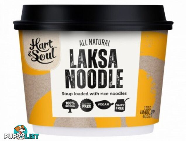 Hart & Soul Laksa Noodle Soup 155g - Hart & Soul - 9350007001243