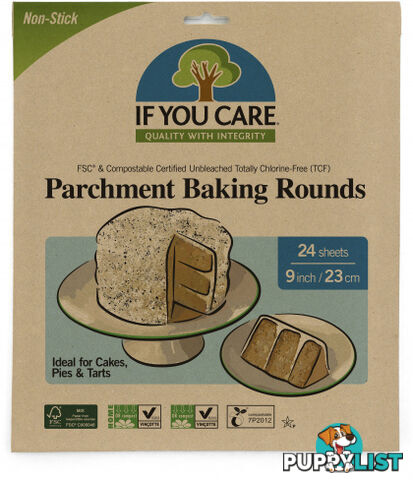 If You Care Parchment Baking Paper Rounds 24 Sheets - If You Care - 770009250088