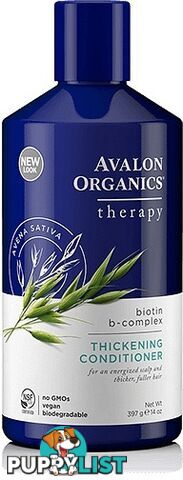 Avalon Biotin B Complex Therapy Thickening Conditioner 400ml - Avalon Organics - 654749361221