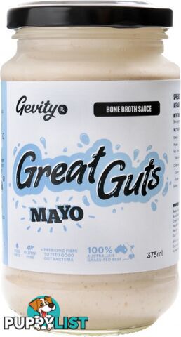 Gevity RX Bone Broth Sauce Great Guts Mayonnaise 375ml - Gevity Rx - 735850095820