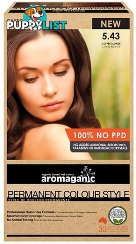 Aromaganic 5.43 Copper Blonde - Aromaganic Hair Products - 9331636004096