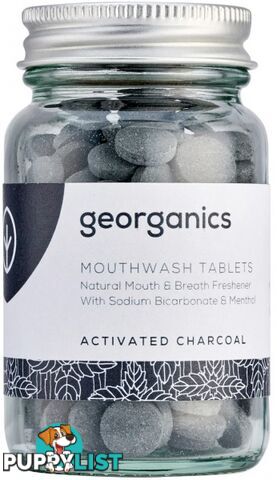 Georganics Mouthwash Tablets Activated Charcoal 180tabs - Georganics - 5060480200142