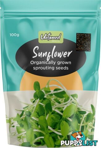 Untamed Sunflower Earth-Friendly Sprouting Seeds  100g - Untamed Health - 9325307000593