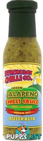 Byron Bay Chilli Green Jalapeno Sauce 250ml - Byron Bay Chilli Co - 804798003003