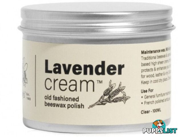 Gillys Lavender Cream Beeswax Polish 100ml - Gillys - 9324554000615