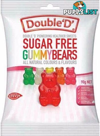 Double D Sugar Free Gummy Bears 90g - Double D - 9324956000862