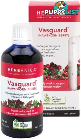 Herbanica Vasguard (Hawthorn Berry) Oral Liquid 100ml - Herbanica - 9327842008386