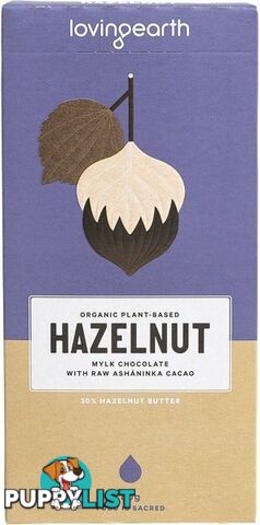 Loving Earth Hazelnut Mylk Chocolate 11x80g - Loving Earth - 9339709002994