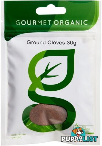 Gourmet Organic Cloves Ground 30g - Gourmet Organic Herbs - 9332974000207