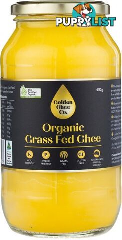 Golden Ghee Co Organic Grass Fed Ghee  685g - Golden Ghee Co - 746935155278