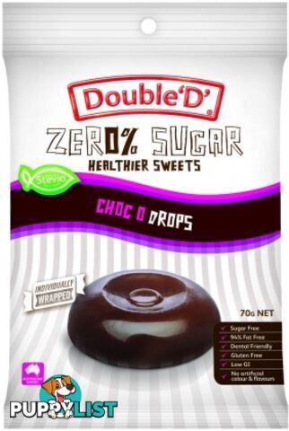 Double D Sugar Free Choc Drops 70g - Double D - 9324956000718