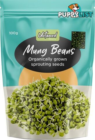 UntamedMung Beans Earth-Friendly Sprouting Seeds  100g - Untamed Health - 9325307000531