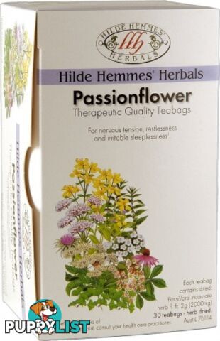 Hilde Hemmes Passion Flower - 30 Teabags - Hilde Hemmes Herbals - 9315915004021