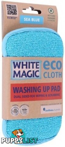 White Magic Eco Cloth Washing Up Pad Sea Blue - White Magic - 9333544001020