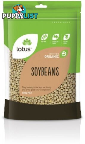 Lotus Organic Soy Beans 500gm - Lotus - 9317127638254