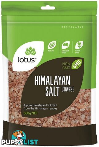 Lotus Himalayan Pink Coarse Salt (Bag) 500g - Lotus - 9317127007869