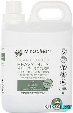 Enviro Clean Heavy Duty Cleaner (Oven & BBQ) 2L - Enviro Care - 9325937010467