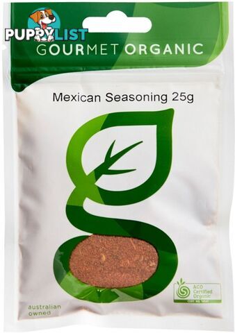 Gourmet Organic Mexican Seasoning 25g Sachet - Gourmet Organic Herbs - 9332974000740