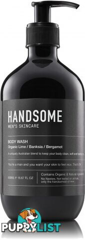 Handsome Mens Skincare Body Wash 500ml - Handsome Men's Skincare - 9352337000033