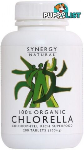 Synergy Chlorella 500mg x 200tabs Organic - Synergy - 9318690001520