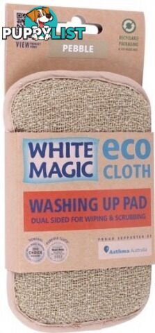 White Magic Eco Cloth Washing Up Pad Pebble - White Magic - 9333544001075