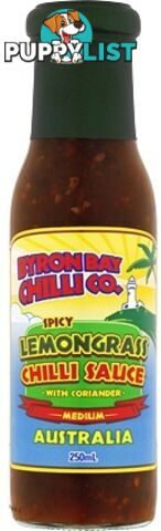 Byron Bay Chilli Spicy Lemongrass Chilli Sauce with Coriander 250ml - Byron Bay Chilli Co - 804798000033