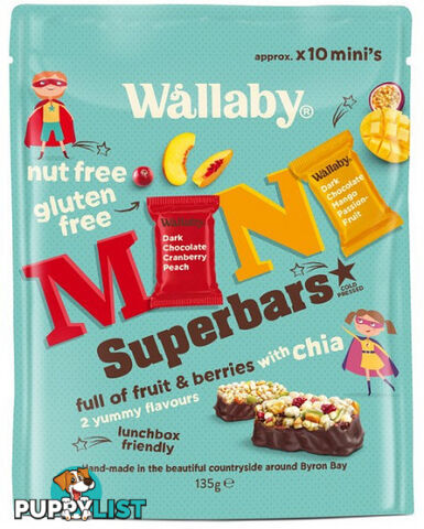 Wallaby Mini Superbars Fruit & Berries with Chia  135g - Wallaby - 9314943051007