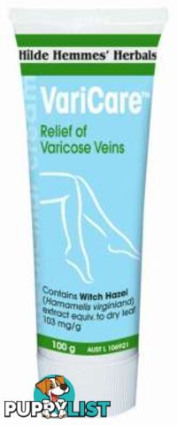 Hilde Hemmes VariCare - Varicose Veins Cream 100gm - Hilde Hemmes Herbals - 9315915000153