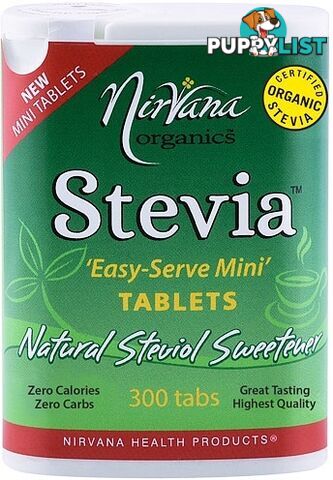 Nirvana Organics Stevia 'Easy-Serve-Mini' Tablets 300Tabs - Nirvana Organics - 9338196001602