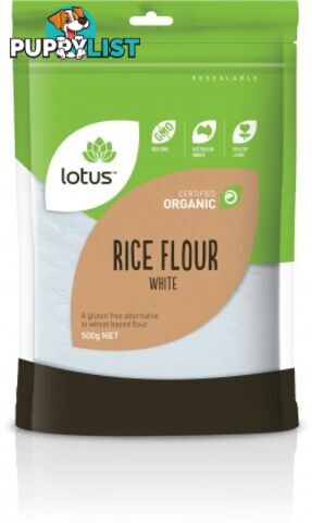 Lotus Organic White Rice Flour 500g - Lotus - 9317127003731