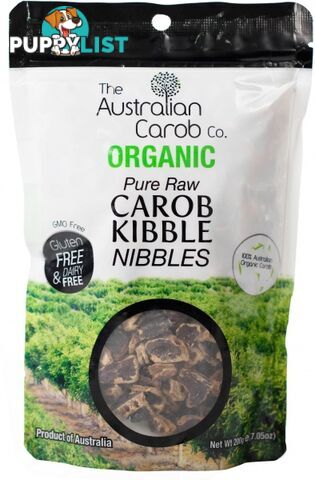 The Australian Carob Organic Carob Kibble Nibbles Raw 200g - The Australian Carob Co - 0609722944557