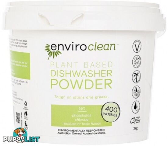 Enviro Clean Dishwasher Powder Super Concentrate 2Kg - Enviro Care - 9325937000727