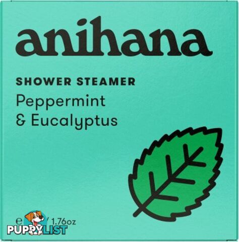 Anihana Shower Steamer Peppermint & Eucalyptus 50g - Anihana - 9421906696356