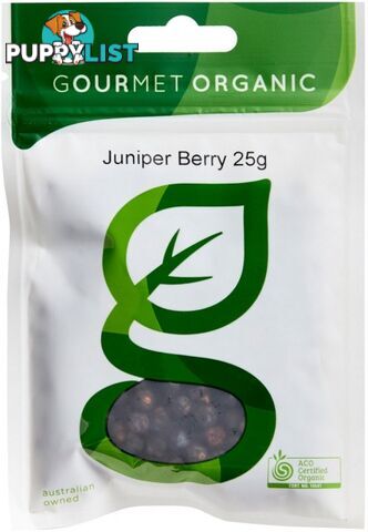 Gourmet Organic Juniper Berries 25g - Gourmet Organic Herbs - 9332974001068