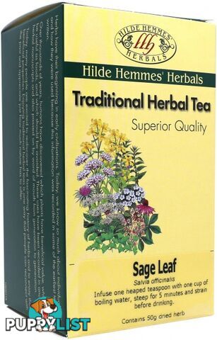 Hilde Hemmes Sage Leaf 50gm - Hilde Hemmes Herbals - 9315915006391