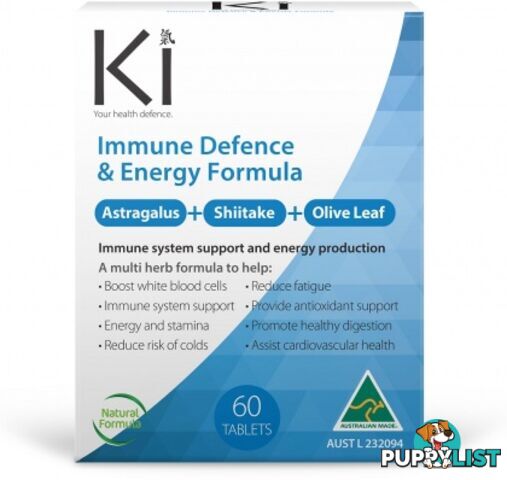 Ki Immune Defence & Energy Formula 60 tabs + Bonus 15 - Martin & Pleasance - 9328124000043