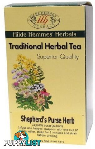 Hilde Hemmes Shepherd's Purse Herb 50gm - Hilde Hemmes Herbals - 9315915006407