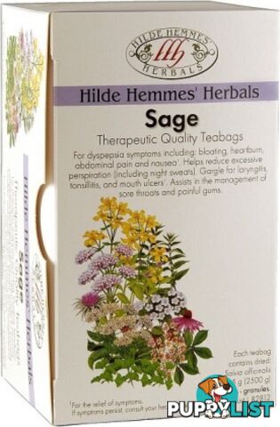 Hilde Hemmes Sage - 30 Teabags - Hilde Hemmes Herbals - 9315915004205