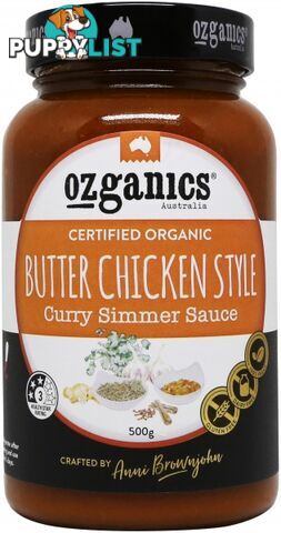 Ozganics Organic Butter Chicken Sauce  500g - Ozganics - 9327304002235