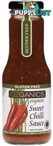 Ozganics Organic Sweet Chilli Sauce 250ml - Ozganics - 9327304000064