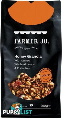 Farmer Jo Honey Granola w/Quinoa Whole Almonds & Pistachios 400g - Farmer Jo - 9346430000489