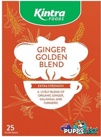 Kintra Foods Ginger Golden Blend Tea 25Teabags - Kintra Foods - 9341709000726